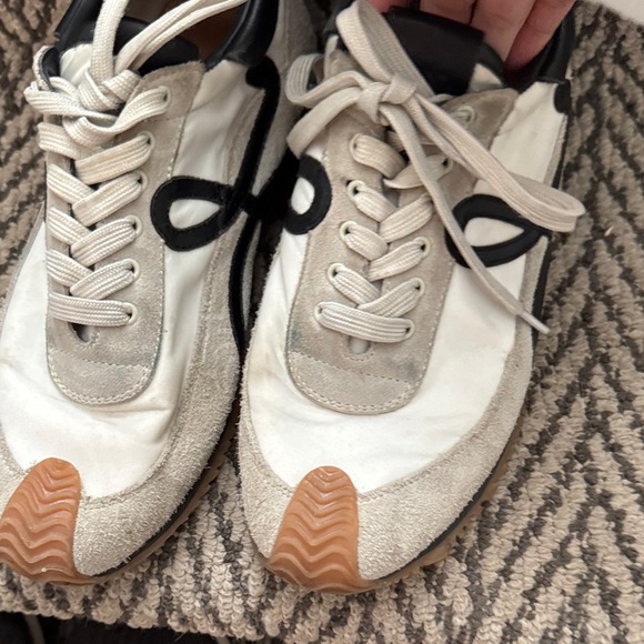 Loewe Women's Black, White, and Tan Sneakers - Picture 4 of 10